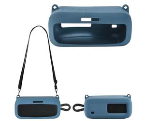 Hzycwgone Funda para Bose Novedad SoundLink Plus Altavoz Bluetooth portátil,Bolsa de Silicona Protectora Estuche Case Accesorios con Correa de Viaje para Bose Novedad SoundLink Plus(Azul Funda)