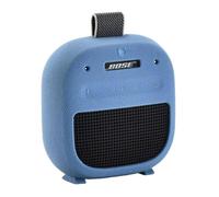 Hzycwgone Funda para Bose SoundLink Micro (2.ª generación) Altavoz Bluetooth portátil,Bolsa de Silicona Protectora Viaje para Bose SoundLink Micro 2nd con Mosquetón Estuche Case Accesorios,Azul