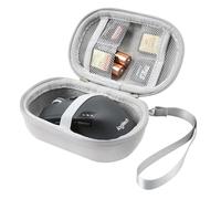 Hzycwgone Funda para Logitech M510/M330/M720/Signature M650 L/G305/G304/MX Anywhere 3/G Pro/G Pro X/G703 Ratón Inalámbrico,Bolsa de Malla para Tarjetas y Pilas(Gris)