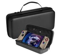 Hzycwgone Funda para MSI Claw 8 AI+(2025),Viajar Bolsa de Transporte para MSI Claw 8 AI+ A2VM Consola de Juegos Portátil,Estuche Rígido con Modo de Soporte & Bolsillo de Malla para MSI Claw(Negro)