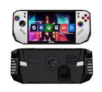 Hzycwgone Funda para MSI Claw 8 AI+ A2VM Polar Tempest PC Console Portátil,TPU Estuche Protectora Bolso Cover Trasera Blanda con Soporte para MSI Claw 8 A2VM Polar Tempest Gaming Handheld,Negro
