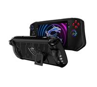 Hzycwgone Funda para MSI Claw,Agarre TPU Estuche Protectora para MSI Claw A1M Juegos Portátiles,Funda Trasera Blanda con Soporte para MSI Claw(Negro)