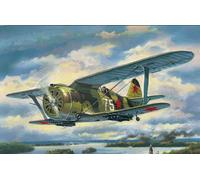 I-153 Chaika, WWII Soviet Biplane Fighter 1:72 Plástico Modelo Kit Icm