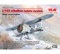 I-153 (Winter Versión ), WWII Soviet Fighter 1 :3 2 Plástico Modelo Kit Icm