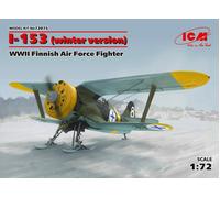 I-153, WWII Finlandés Air Force Fighter (Winter Versión) 1:72 Plástico Modelo