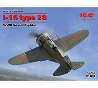 I-16 Type 28 , WWII Soviet Fighter 1:48 Plástico Modelo Kit Icm