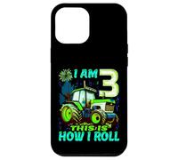 I Am 3 This is How I Roll Two Years Old Tractor 3er Cumpleaños Carcasa para iPhone 12 Pro MAX