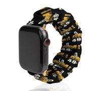 I Am 49 Plus - Correa de reloj elástica para dedo medio compatible con IWatch, divertidas correas de reloj inteligente para hombres y mujeres, 38 mm/40 mm, 42 mm/44 mm, 42mm/44mm, Poliéster, No es una