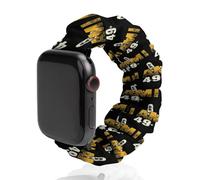 I Am 49 Plus - Correa de reloj elástica para dedo medio compatible con IWatch, divertidas correas de reloj inteligente para hombres y mujeres, 38 mm/40 mm, 42 mm/44 mm, 42mm/44mm, Poliéster, No es una