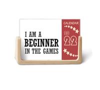I Am A Beginner In The Games 2022 Planificador de calendario de escritorio 12 meses