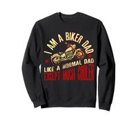 I Am A Biker Dad Motocyle Divertida Frase para Abuelos Sudadera