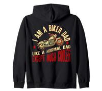 I Am A Biker Dad Motocyle Divertida Frase para Abuelos Sudadera con Capucha