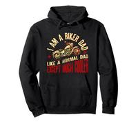 I Am A Biker Dad Motocyle Divertida Frase para Abuelos Sudadera con Capucha