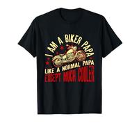 I Am A Biker Papa Frase Divertida para Abuelo Motero Camiseta