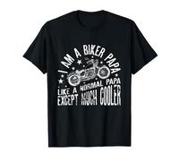 I Am A Biker Papa Frase Divertida para abuelo motero Camiseta