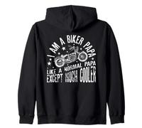 I Am A Biker Papa Frase Divertida para Abuelo Motero Sudadera con Capucha