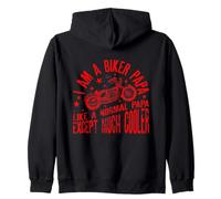 I Am A Biker Papa Frase Divertida para Abuelo Motero Sudadera con Capucha