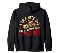 I Am A Biker Papa Frase Divertida para Abuelo Motero Sudadera con Capucha