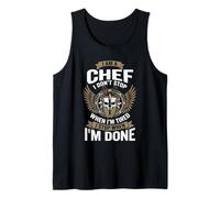 I Am A Chef Funny Cooking I Don't Stop Design Camiseta sin Mangas