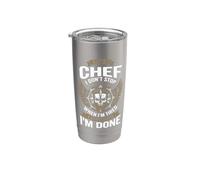 I Am A Chef Funny Cooking I Don't Stop Design Vaso térmico de acero inoxidable de doble pared