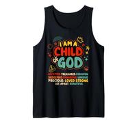 I Am a Child of God Christian Retro Jesus Faith Design Camiseta sin Mangas