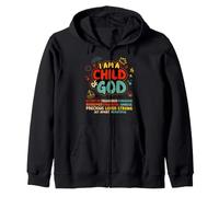 I Am a Child of God Christian Retro Jesus Faith Design Sudadera con Capucha