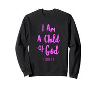 I Am A Child of God Juan Verso de la Biblia Confía en Señor Jesús 1 Juan Sudadera