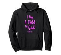 I Am A Child of God Juan Verso de la Biblia Confía en Señor Jesús 1 Juan Sudadera con Capucha