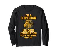 I Am A Christian Under Construction God'S Not Done Lion Manga Larga