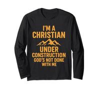 I Am A Christian Under Construction God'S Not Done Manga Larga