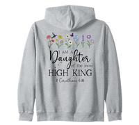 I Am a Daughter of The High King God Bible 2 Corinthian 6:18 Sudadera con Capucha