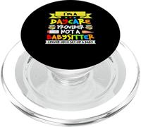 I Am A Daycare Provider Not A Babysitter guardería Preescolar PopSockets PopGrip para MagSafe