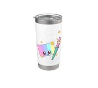 I Am A Face Painter Funny Kawaii Vaso térmico de acero inoxidable de doble pared