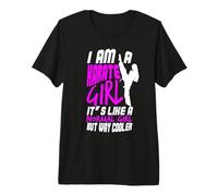 I Am A Karate Girl Frase Divertida para Chicas Camiseta Premium