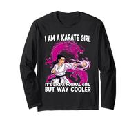 I Am A Karate Girl Frase divertida para chicas Manga Larga