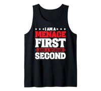 I Am A Menace First And A Woman Second Actitud - Camiseta sin Mangas