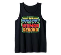 I Am A Menace First And A Woman Second Actitud Camiseta sin Mangas