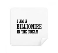 I Am A Millionaire In The Dream Gafas de limpieza de gamuza limpiador de pantalla de gamuza de gamuza 2 piezas