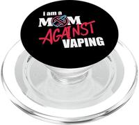 I Am A Mom Against Vaping Non-Smoker Anti-Vape Supporter PopSockets PopGrip para MagSafe
