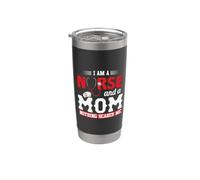 I Am A Nurse and A Mom Nothing Scares Me Nursing Nurses Vaso térmico de acero inoxidable de doble pared