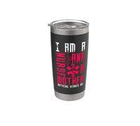 I Am A Nurse And A Mother Nothing Scares Me Nursing Nurses Vaso térmico de acero inoxidable de doble pared