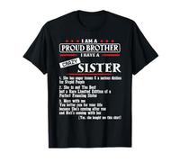 I Am A Proud Brother Of A Crazy Sister she has anger issues Camiseta