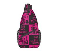 I Am A Rock Star Sling Mochila Chest Crossbody Bag Casual Daypack para Hombres y Mujeres