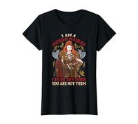 I Am A Shield Maiden I Fear The Gods You Are Not Them Viking Camiseta, Mujer, Negro, 3XL