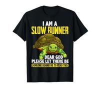 I Am a Slow Runner Funny Turtle Running Broma Camiseta