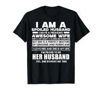 I Am A Spoiled Husband I Have Freaking Awesome Wife Camiseta