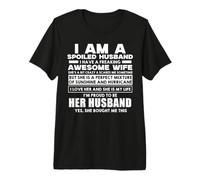 I Am A Spoiled Husband I Have Freaking Awesome Wife Camiseta Premium