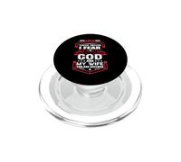 I Am A Truck Driver God and My Wife Funny Trucker PopSockets PopGrip para MagSafe