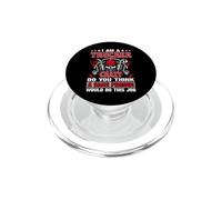 I Am A Trucker Crazy Do You Think Funny Truck Driver PopSockets PopGrip para MagSafe