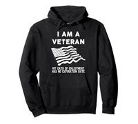 I Am A Veteran My Oath Has No Expiration Men's Veteran Sudadera con Capucha